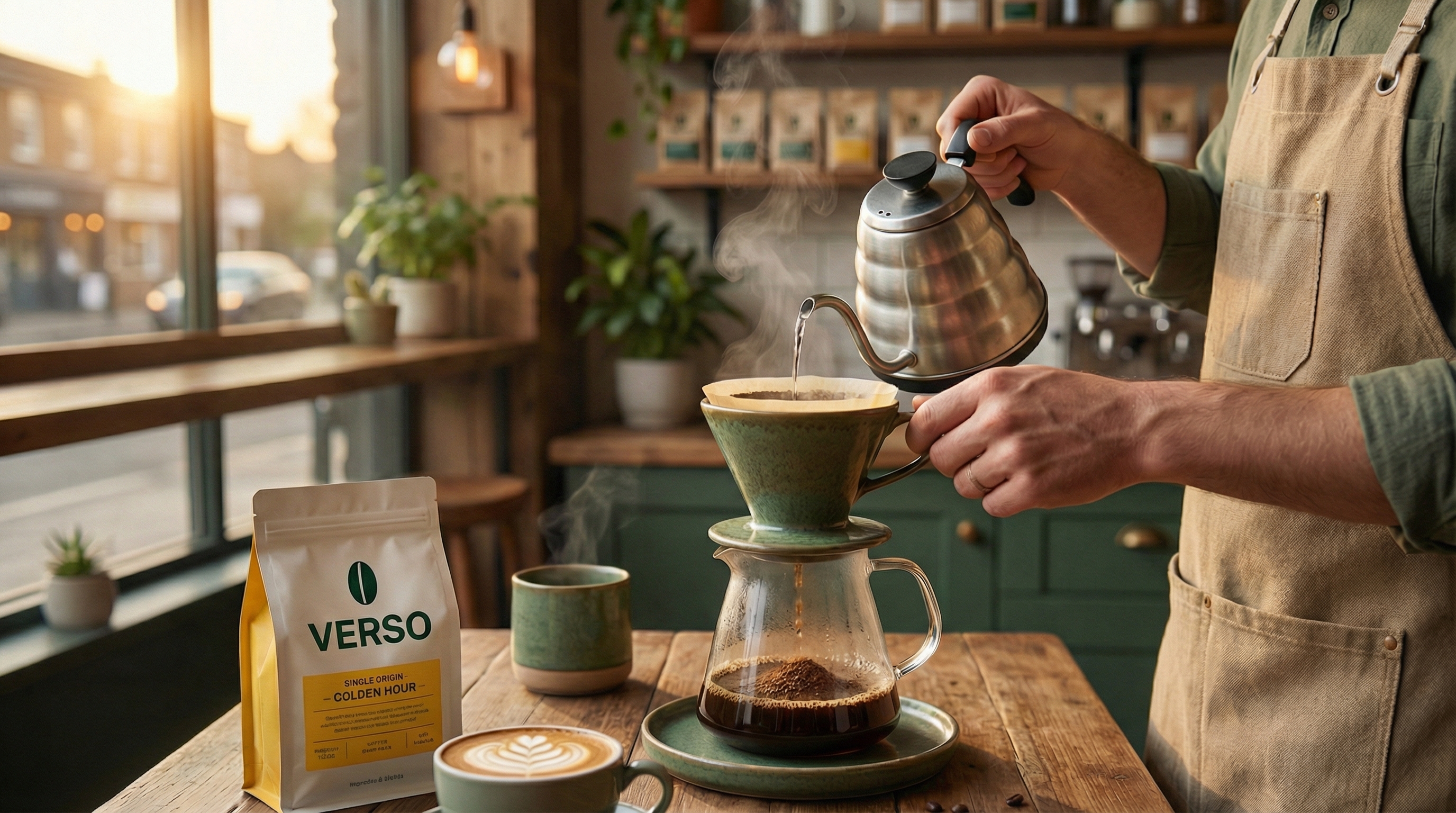 Verso coffee pour over brewing